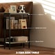 image 3 of HOMCOM Side Table with Storage, Small Table for Living Room, Bedroom Grey