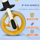 image 4 of AIYAPLAY Lightweight Baby Balance Bike w/ Adjustable Seat, EVA Wheels - Orange
