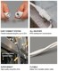 image 5 of Icicle lights White Rubber  60/40/20 Drop 10% 12M