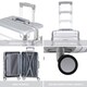 image 7 of Flight Knight Premium Travel Suitcase - 8 Wheels Built-in TSA Lock Aluminium Frame, ABS Hard Shell Carry on Check in Luggage - 100+ Airlines Approved Black | Black Mono | Cabin Bag