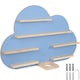 image 1 of Wall Shelf Cloud - child-friendly cloud design, fits 28 figurines, magnetic strips, with integrated cable management