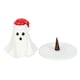 image 3 of Ghost with Santa Hat Incense Cone Holder
