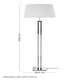 image 2 of Interiors by Premier Floor Lamp with Dual Rod Base Silver