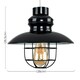 image 3 of ValueLights Modern Black Metal Fisherman's Style Ceiling Pendant Light Shade