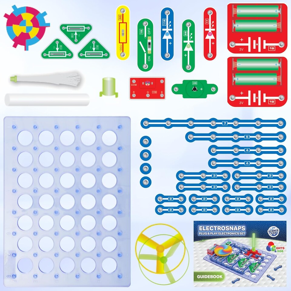 image 1 of Science Kidz Electro Snaps Light & Colour Set