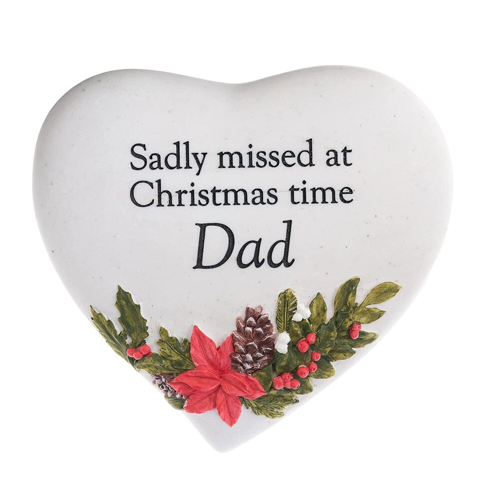 Widdop Thoughts Of You Christmas Heart Plaque - Dad