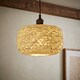image 2 of ValueLights Bjorn Doughnut White Rattan Twine Pendant Shade | White