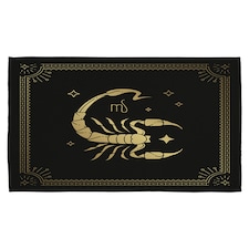 Zodiac scorpio horoscope in black & gold (kitchen towel)