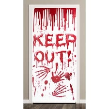 Halloween Bloody Keep Out Scary Door Cover