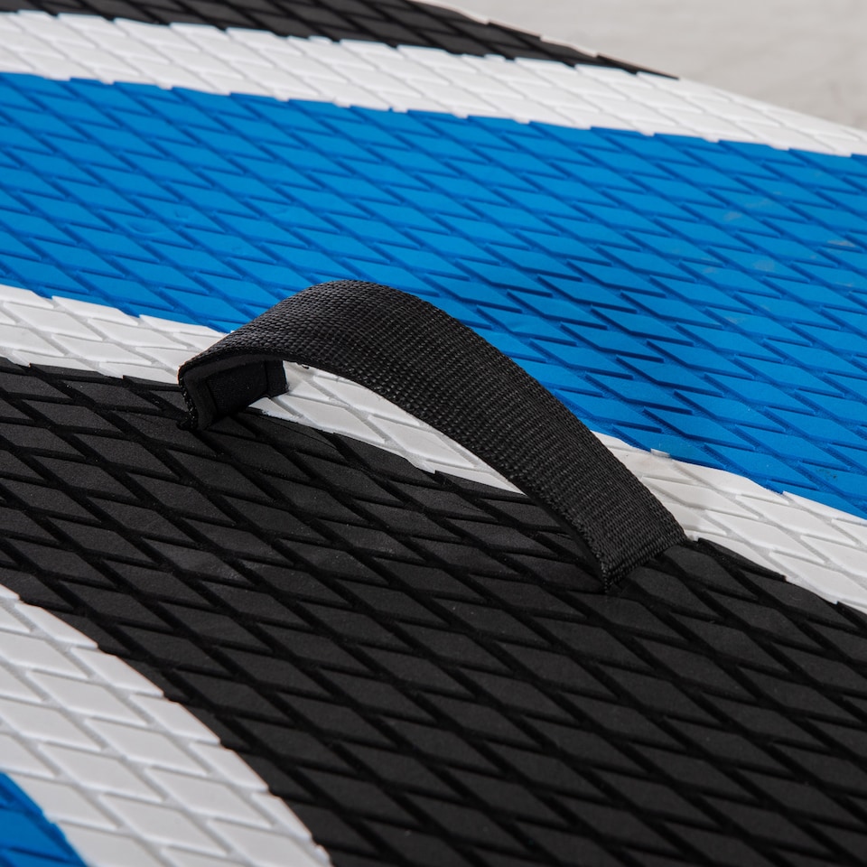 image 1 of Outsunny 10.6' x 32' x 6' Inflatable Stand Up Paddle Board, Non-Slip & Ultra-Light Deck with ISUP Accessories, Adj Paddle, Pump, Backpack Bag, and Three Bottom Fins, for Youth Adults Beginner | White | White