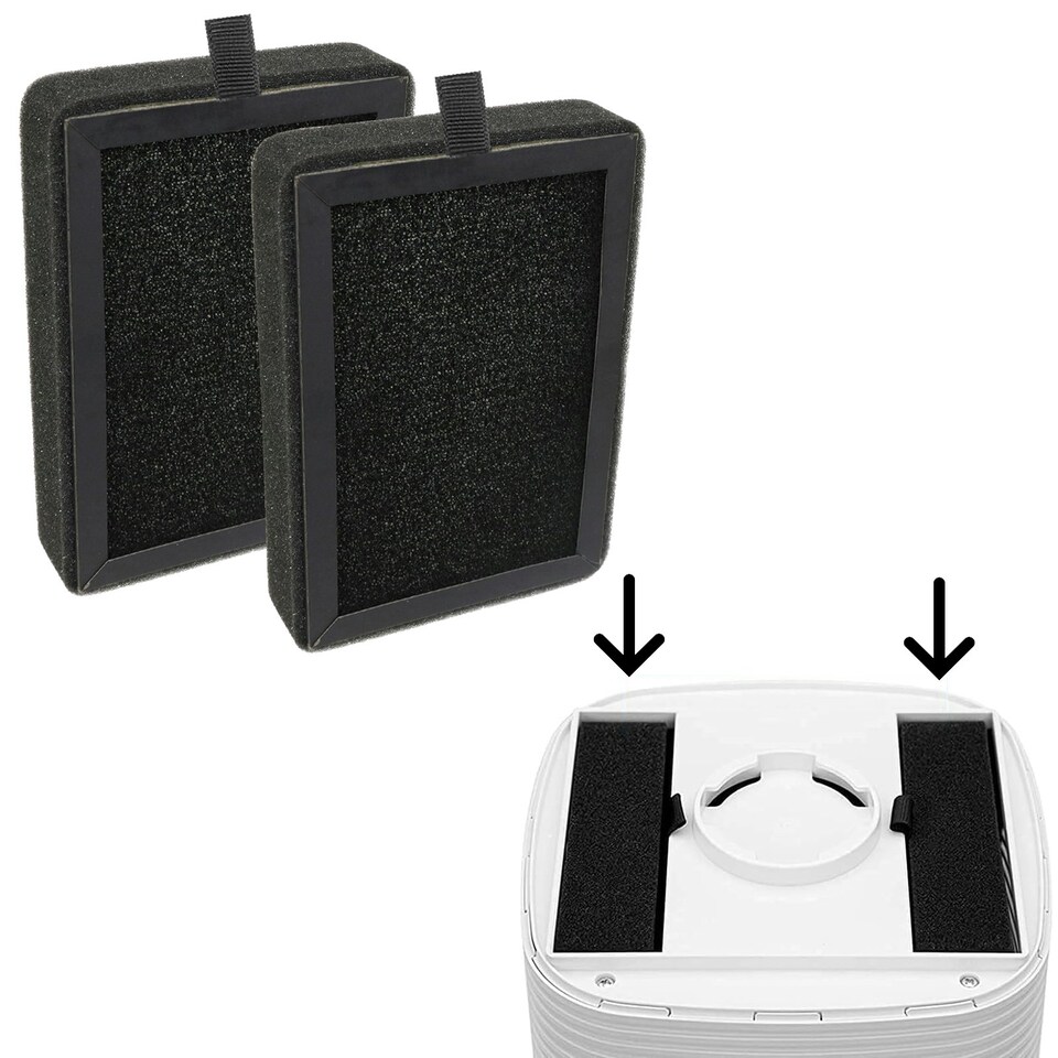 image 1 of SPARES2GO HEPA Filter compatible with Levoit LV-H128 LV-H13EU Air Purifier LV-H128-RF LV-13EU-RF (Pack of 4 Filters)