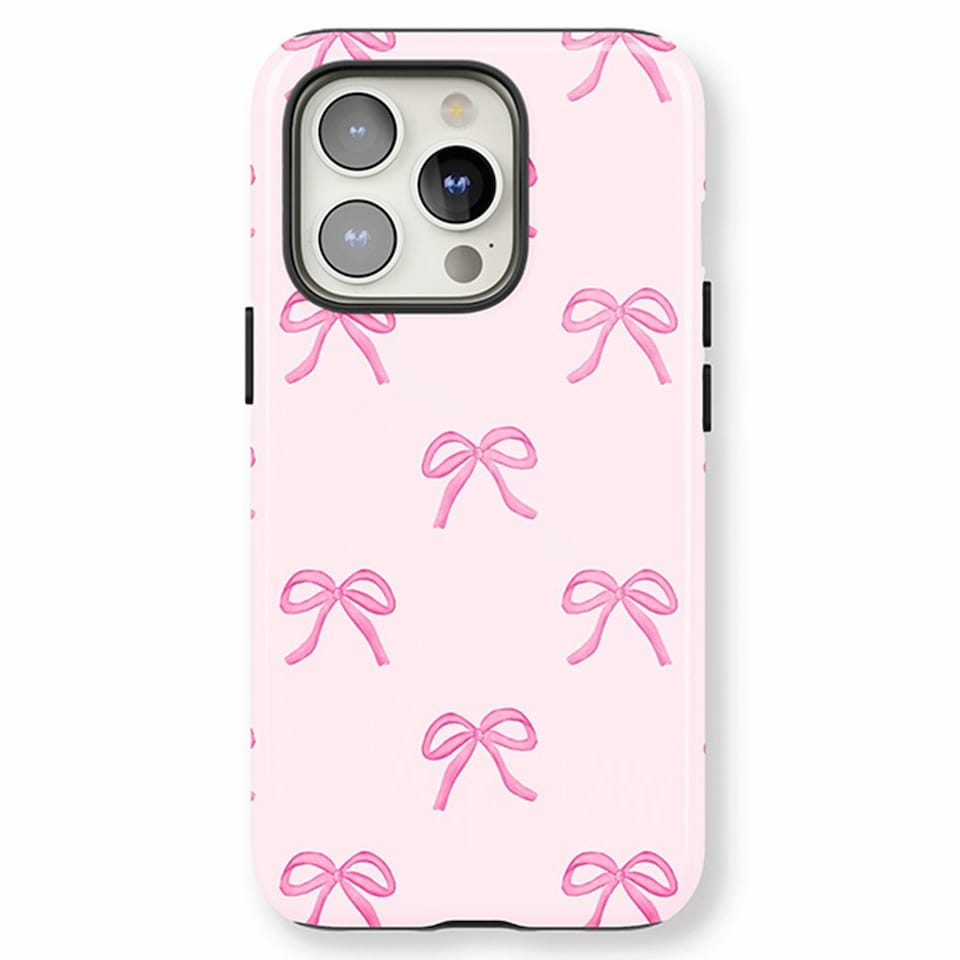 image 1 of Pink Bows Phone Case | Pink | Galaxy S24 Plus
Tough | Galaxy S24 Plus
Tough