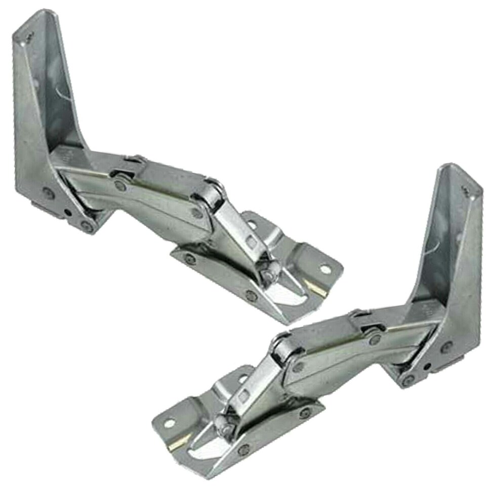 image 1 of SPARES2GO Integrated Hinges compatible with Hettich Fridge Freezer Door Hinge 3905 3362 3363 5.0 41,5 Silver