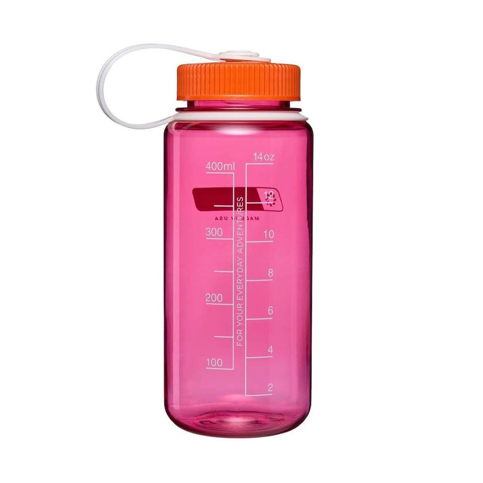 image 1 of Nalgene Wide Mouth 500ml Tritan Renew Water Bottle - Fuchsia Purple - Flame Cap