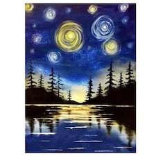 Starry Night Diamond Painting Kit