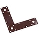 image 2 of Angle Corner Bracket L-Shape Brace Fastener Plate 150 x 150 x 37mm Joist 5PK