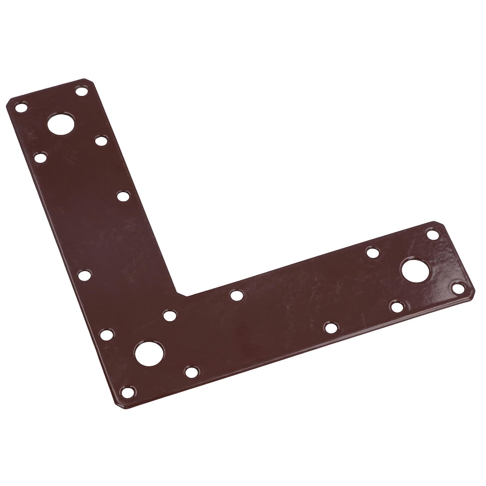 image 1 of Angle Corner Bracket L-Shape Brace Fastener Plate 150 x 150 x 37mm Joist 5PK