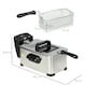 image 5 of HOMCOM 3 Litre Deep Fat Fryer Stainless Steel with Adjustable Temperature, 60min Timer, Removable Oil Basket, Viewing Window and Safety Cut Out, 2000W