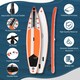 image 6 of Outsunny 10Ft Inflatable Paddle Stand Up Board w/ Adjustable Paddle - White White