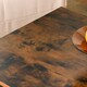 image 9 of HOMCOM 2-Tier Wooden Coffee Table Retro Industrial Style Side Desk Living Room Yellow