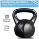 image 4 of Yaheetech 16kg HDPE Coated Kettlebell with Ergonomic Handle | Black | 16