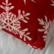 image 3 of BHS Christmas Snowflake Cushion, Red