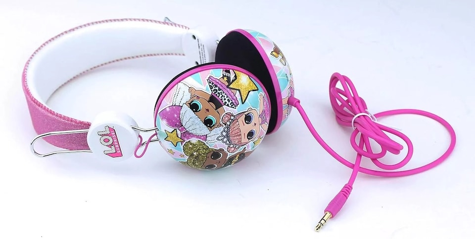image 1 of L.O.L Surprise! Glitter Glam Kid's Wired Headphones | Pink