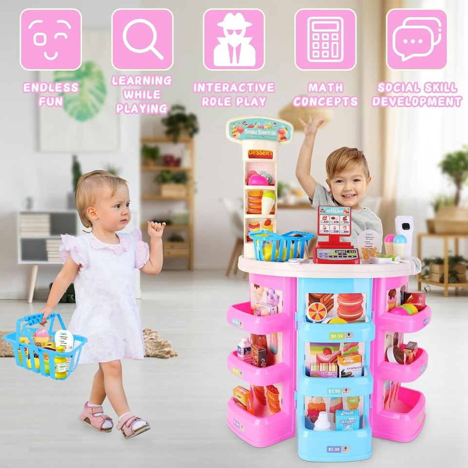 image 1 of Grocery Shops Shopping House Market Playset