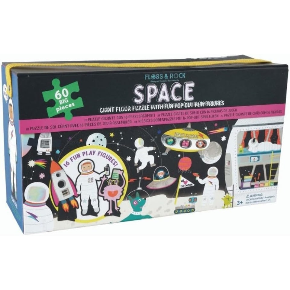 image 1 of Floss & Rock Giant Floor Pop Up Jigsaw Puzzle 60 Piece - Space