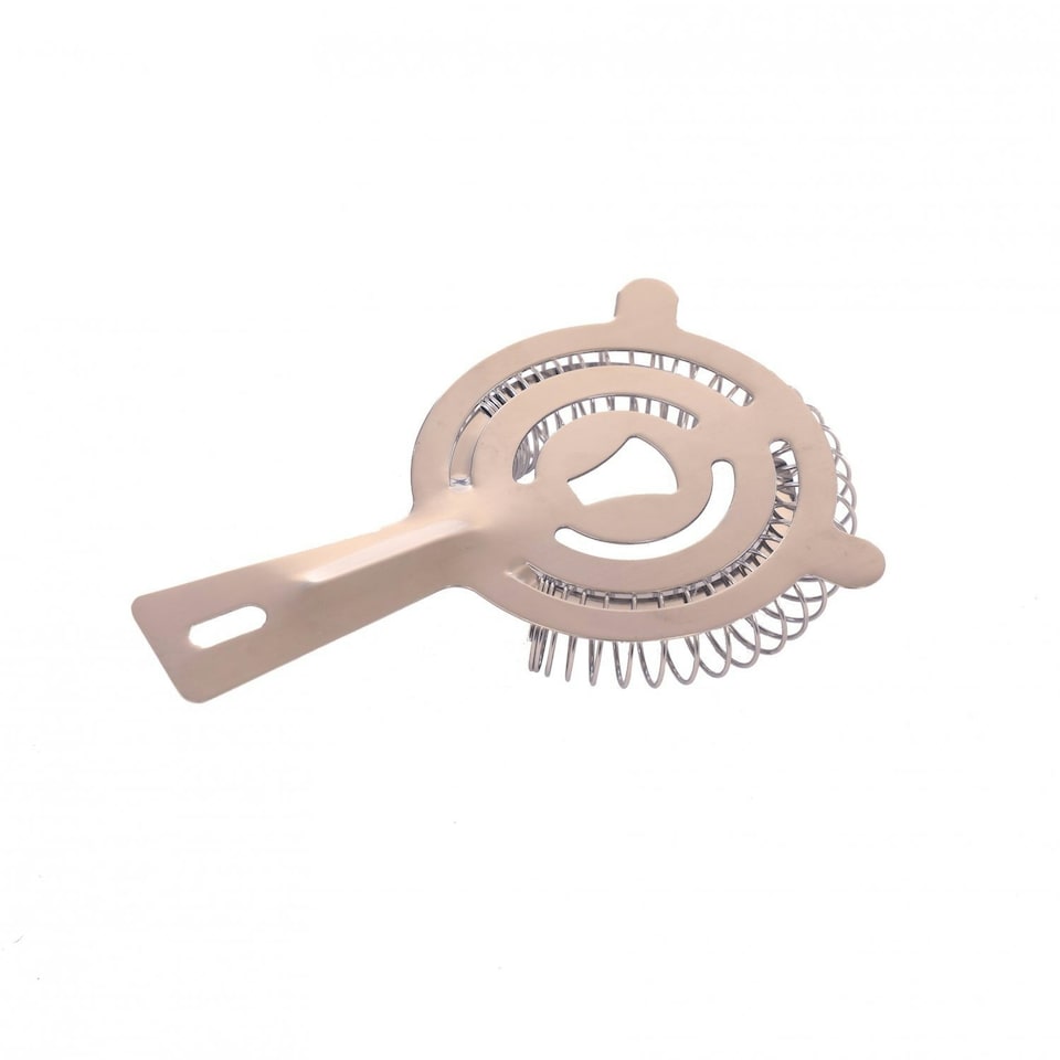 image 1 of Oypla Professional Stainless Steel Cocktail Maker Ice Strainer Silver