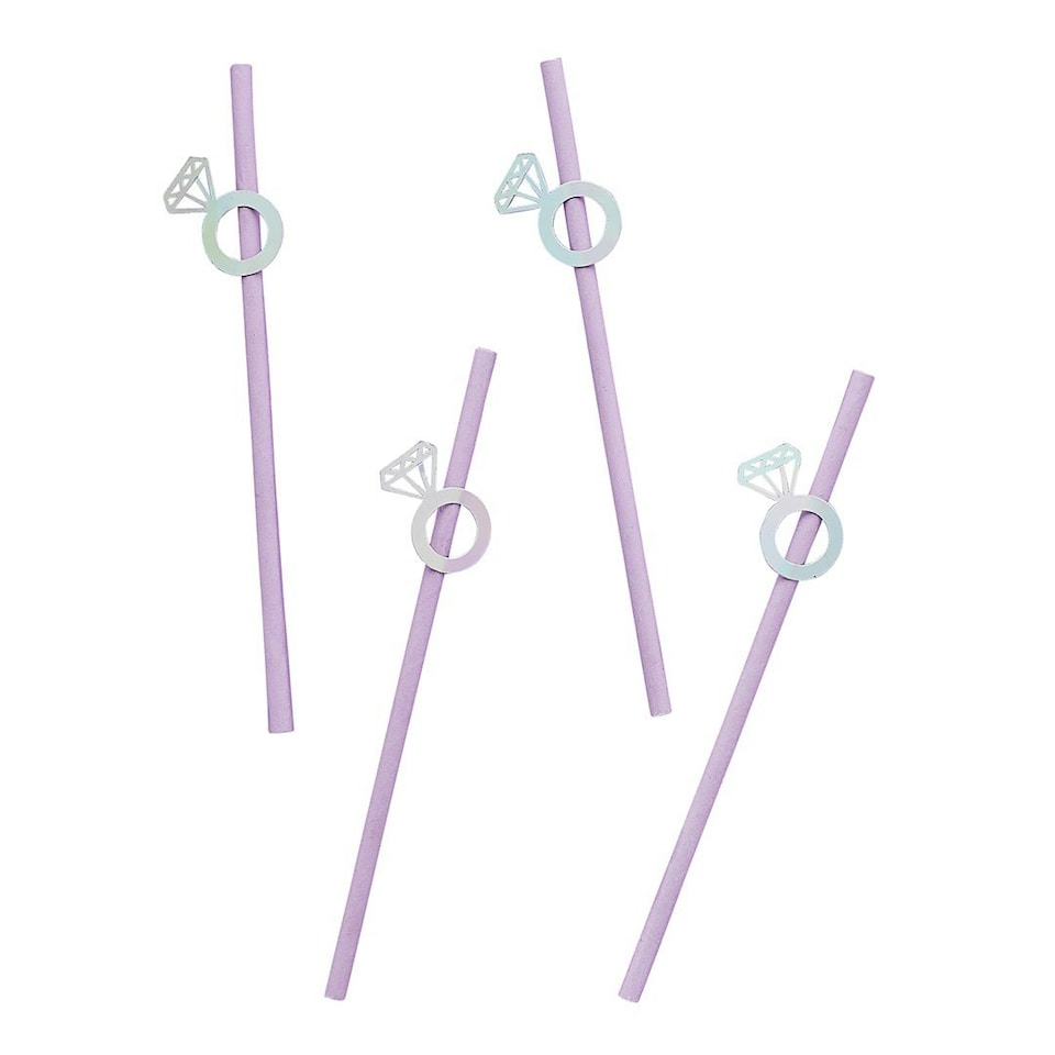 image 1 of Diamond Paper Straws - Pack of 20