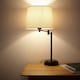 image 2 of Chancery Matt Black Swing Arm Table Lamp Black