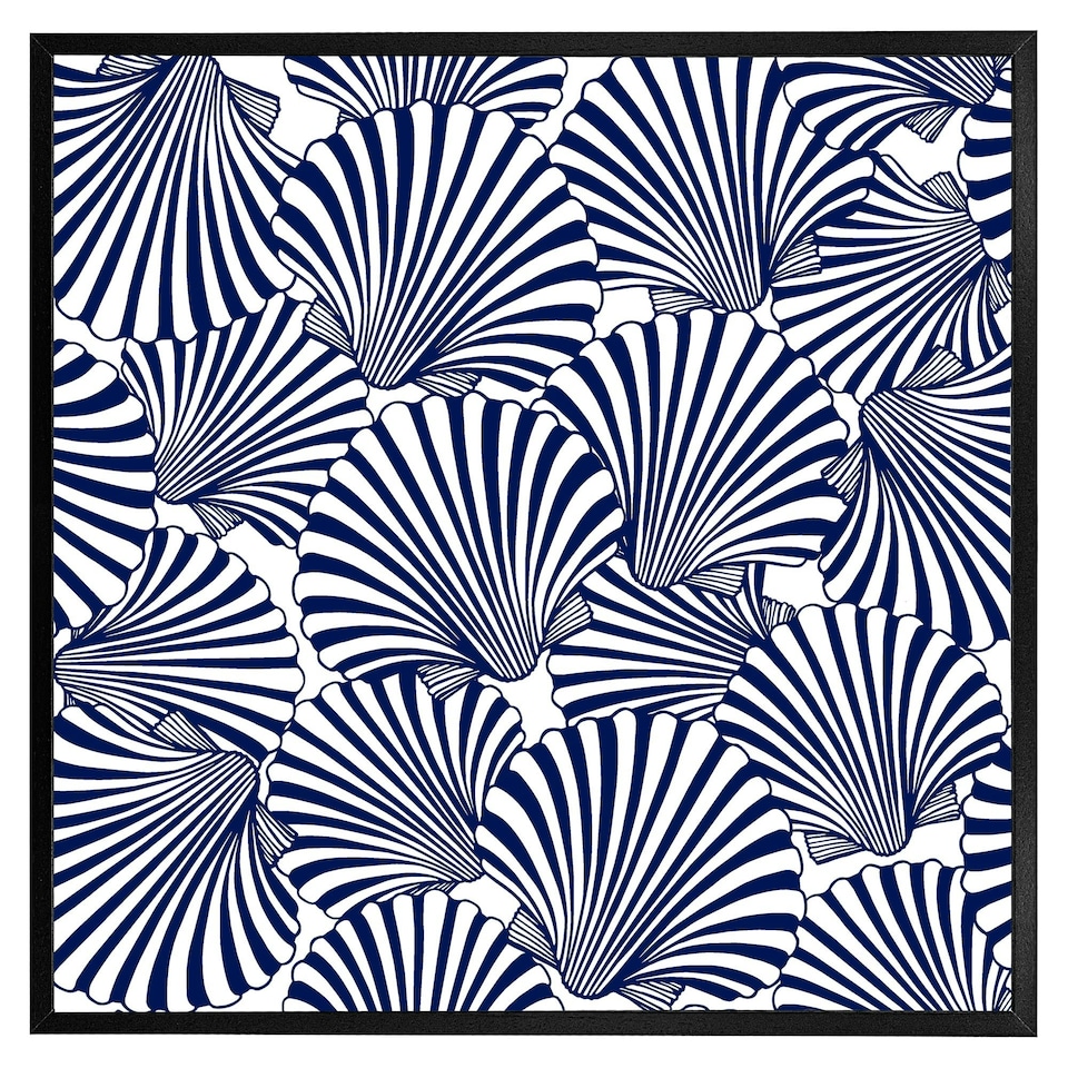 image 1 of Striped sea shells (Picutre Frame) Grey | S