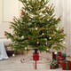 image 2 of Holly International Traditional Metal Scroll Leg Christmas Tree Stand for Real Trees to 2.4m - Red