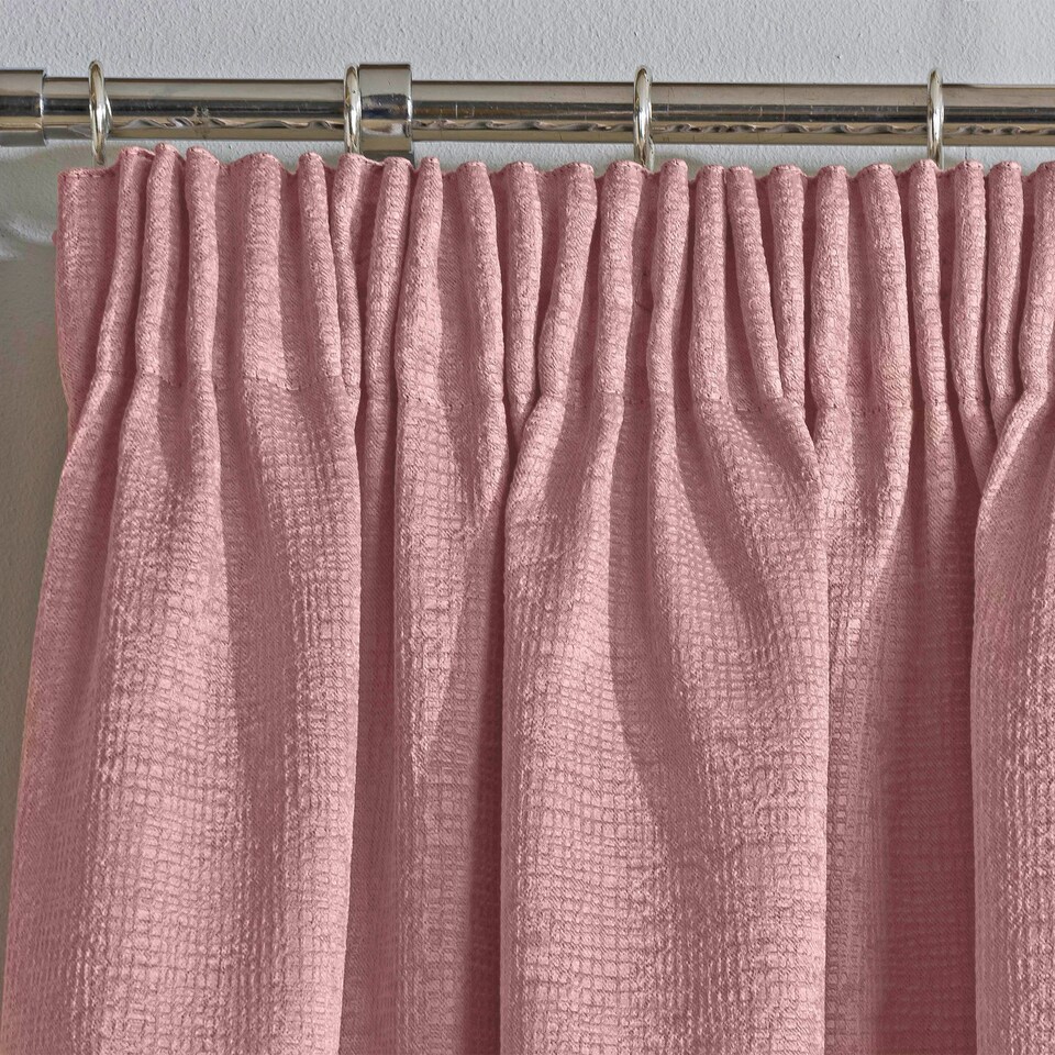 image 1 of Enhanced Living Matrix Blush Pink 46 x 90 inch (117x229cm) Tape Top Thermal Noise reducing Dim Out Curtains (PAIR) | Pink | Blush | 2