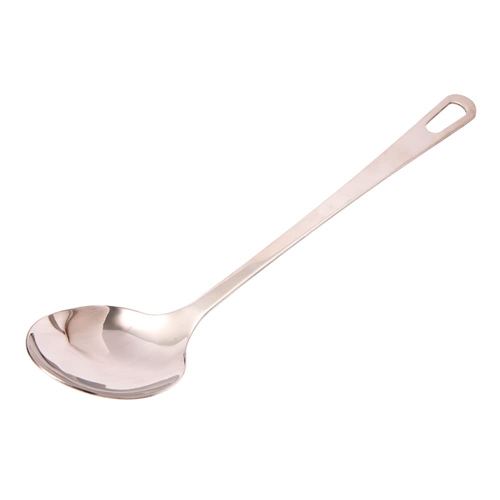 dexam Stainless Steel Solid Spoon for Cooking in Silver