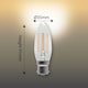 image 4 of BELL Lighting B22 Bayonet Dimmable LED Filament Candle Warm White 2700K 4.5W Light Bulb