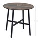 image 7 of HOMCOM 80cm Round Kitchen Table, Dining Table for Small Spaces, Steel Leg