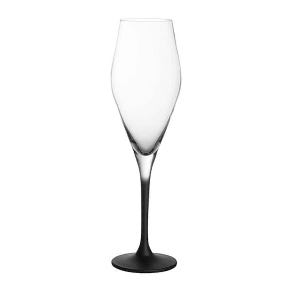 image 1 of Villeroy & Boch Manufacture Rock Noire Set of 4 Champagne Flutes