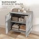 image 3 of HOMCOM Sideboard Buffet Cabinet with Adjustable Shelf, Grey