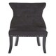 image 1 of Interiors by Premier Black Cotton Velvet Dining Chair, High Quality Velvet Chair, HighBack Accent Chair, Cozy Borg Chair