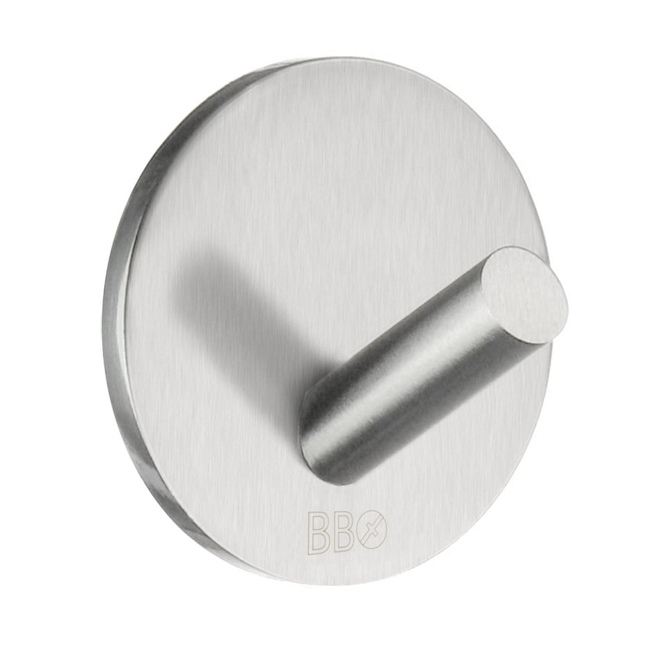 BESLAGSBODEN Brushed Self Adhesive Bathroom Towel Hook