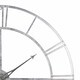 image 2 of Large Foil Skeleton Wall Clock - Metal - L7 x W102 x H102 cm - Silver Grey