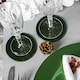 image 5 of Argon Tableware Metallic Coasters - 10cm - Green - Pack of 6