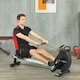 image 2 of SPORTNOW Folding Magnetic Rowing Machine with Dual Aluminium Slide Rail