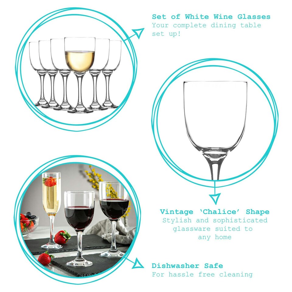 image 1 of Argon Tableware Campana White Wine Glasses - 290ml - Pack of 24