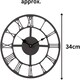 image 2 of Marco Paul  35cm Skeleton Wall Clock Grey