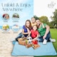 image 5 of Pelle & Sol Teal Picnic Blanket Waterproof 200x140cm