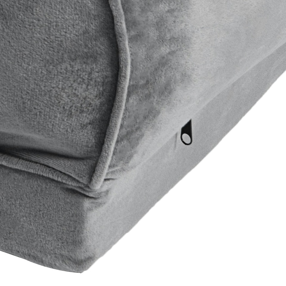 image 1 of Skylos Orthopedic Pet Calming Bed Extra Large Foam Plush Dog Nest Mattress Mat Grey | XL