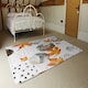 image 3 of Maple Leaves & Marbled Circles (Rug) Orange | Medium: 80x150cm